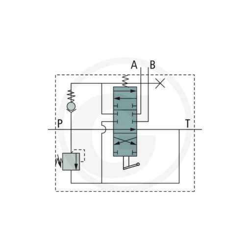 Distributore 3/8" 1 Leva Doppio Effetto 40lt 87000920 Granit - immagine 3